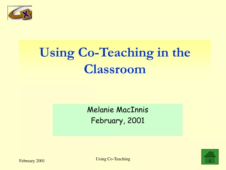 using co teaching in the classroom