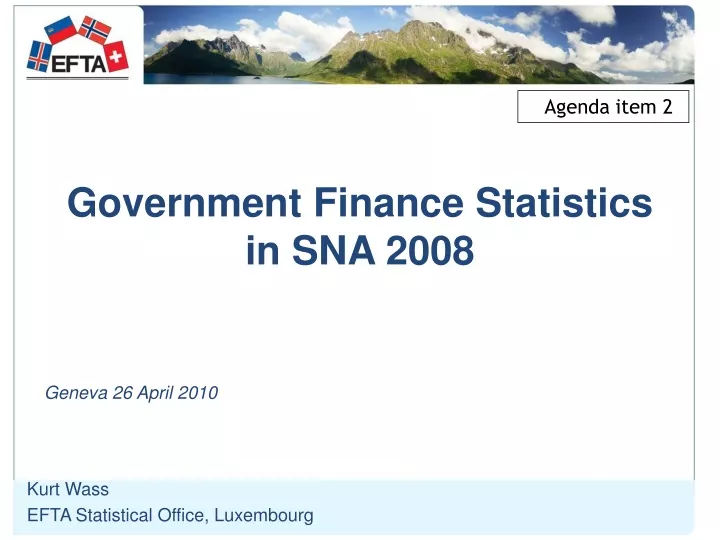 government finance statistics in sna 2008