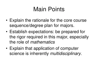 Main Points