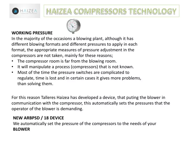 haizea compressors technology