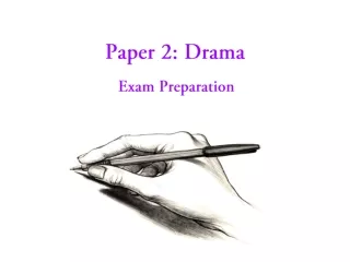 Paper 2: Drama