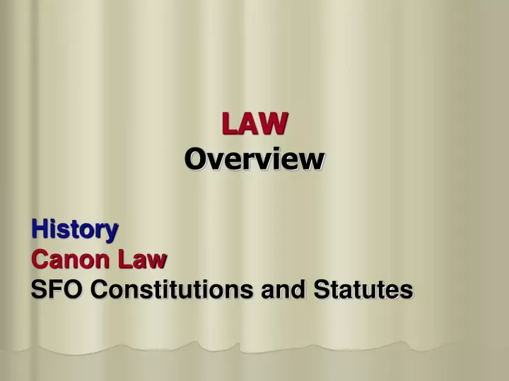 law overview