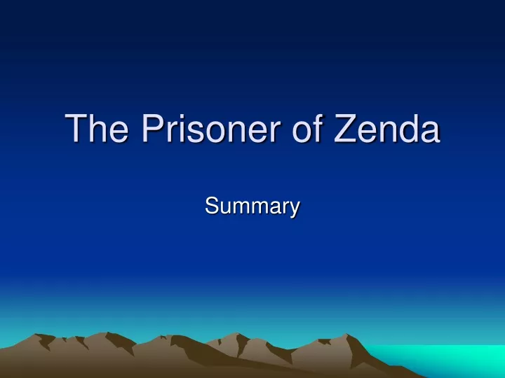 the prisoner of zenda