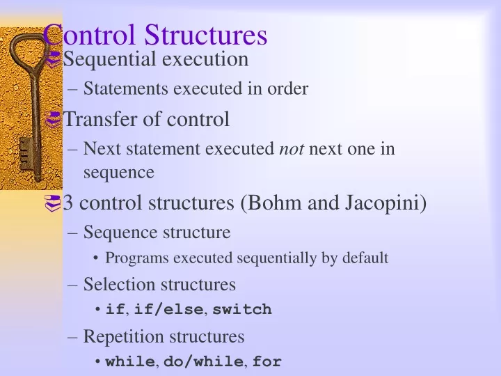 control structures