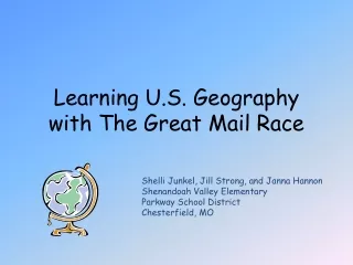 Learning U.S. Geography with The Great Mail Race