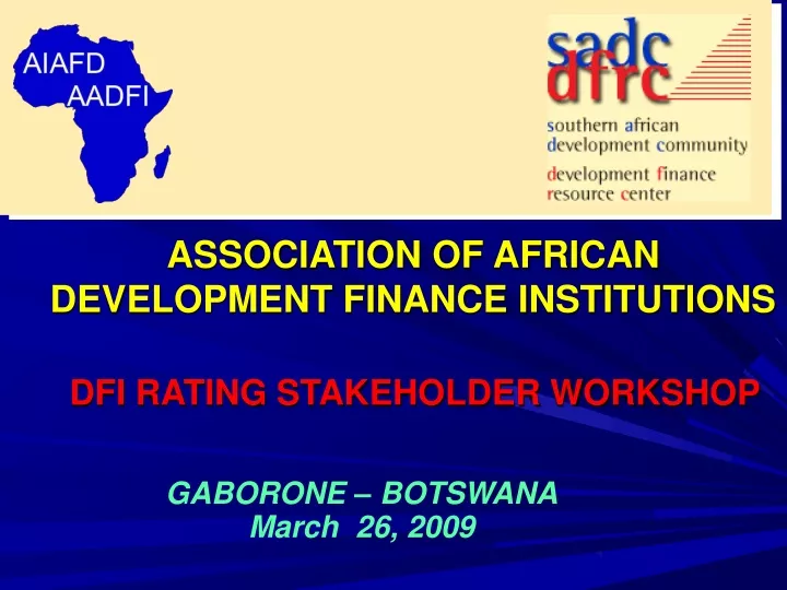 association of african development finance