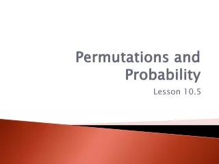 Permutations and Probability