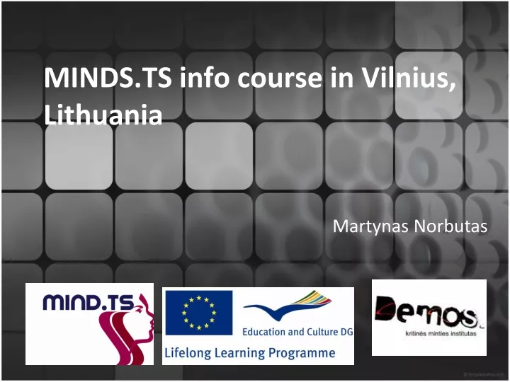 minds ts info course in vilnius lithuania