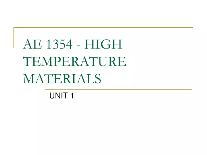 ae 1354 high temperature materials