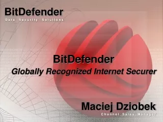 BitDefender Globally Recognized Internet Securer