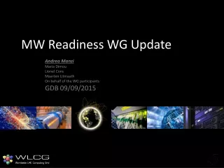 MW Readiness WG Update