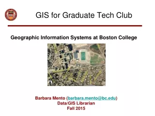 GIS  for Graduate Tech Club