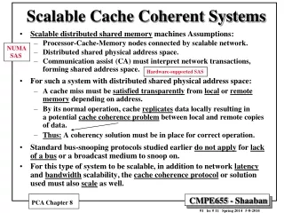Scalable Cache Coherent Systems