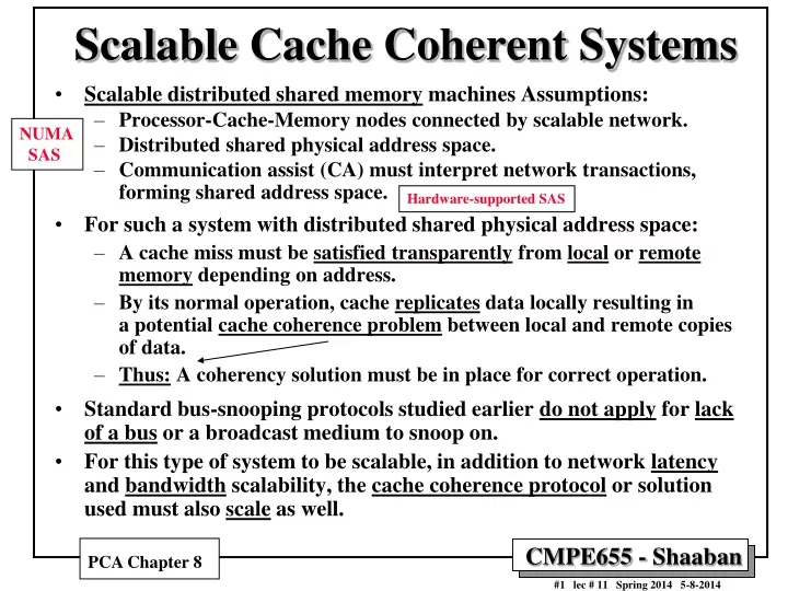 scalable cache coherent systems