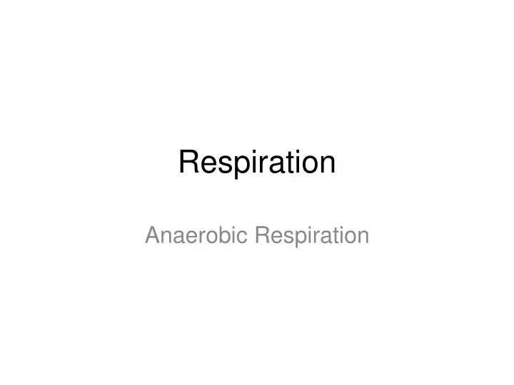 respiration