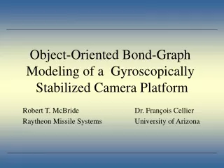 Object-Oriented Bond-Graph  Modeling of a  Gyroscopically  Stabilized Camera Platform