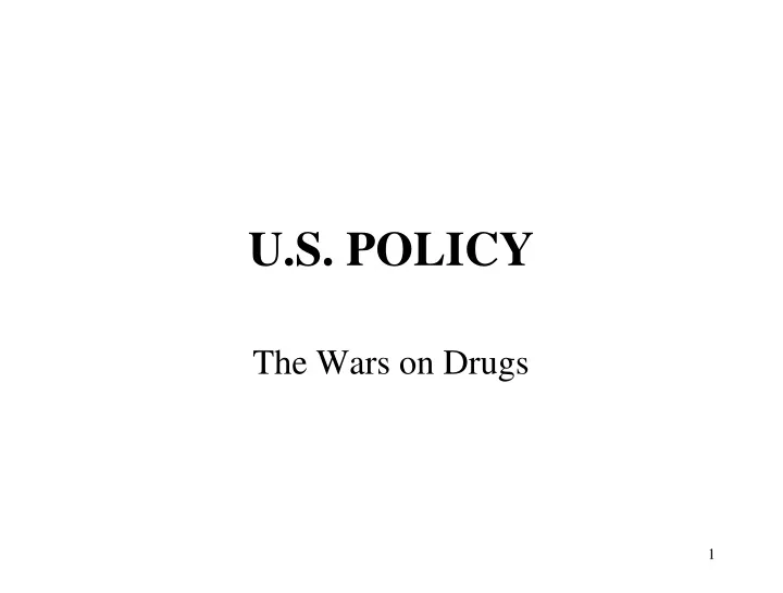 u s policy