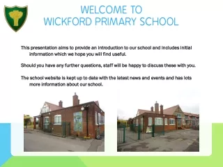 Welcome to  Wickford Primary School