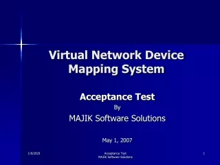 Virtual Network Device Mapping System