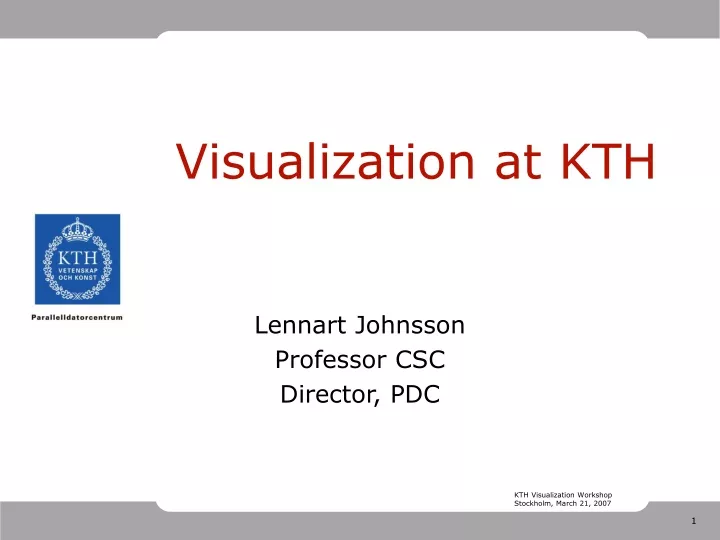 visualization at kth