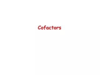 Cofactors