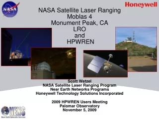 NASA Satellite Laser Ranging, Monument Peak, CA