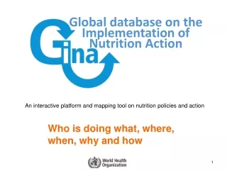 Global database on the Implementation of  Nutrition Action