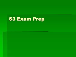 S3 Exam Prep