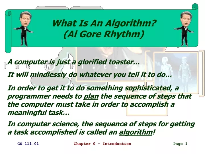 what is an algorithm al gore rhythm