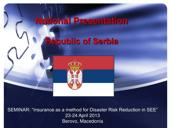 national presentation republic of serbia