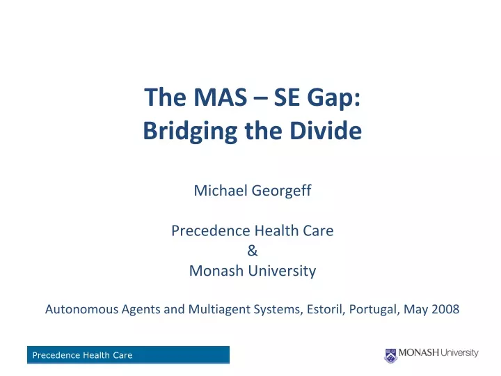 the mas se gap bridging the divide michael