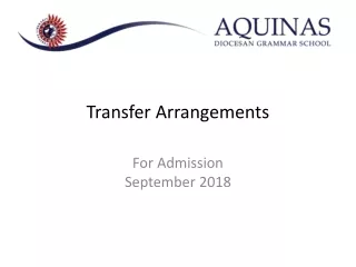 Transfer Arrangements
