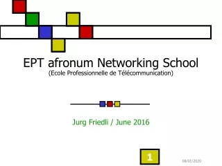 EPT afronum Networking School (Ecole Professionnelle de Télécommunication)