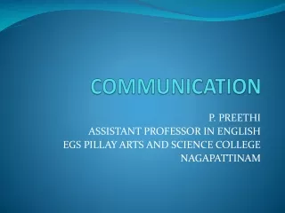 COMMUNICATION