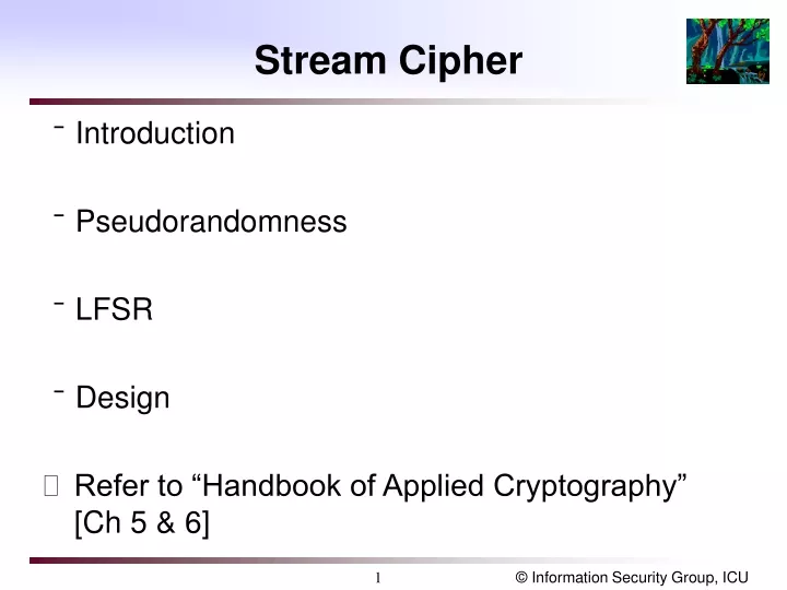 stream cipher