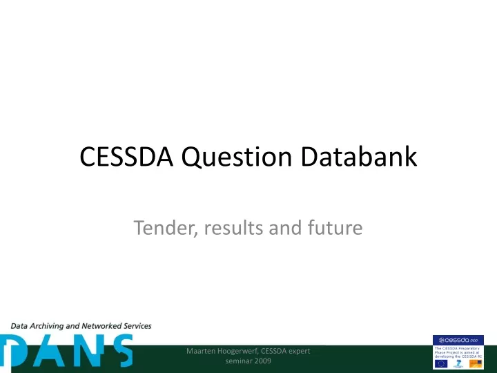 cessda question databank