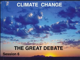 CLIMATE  CHANGE