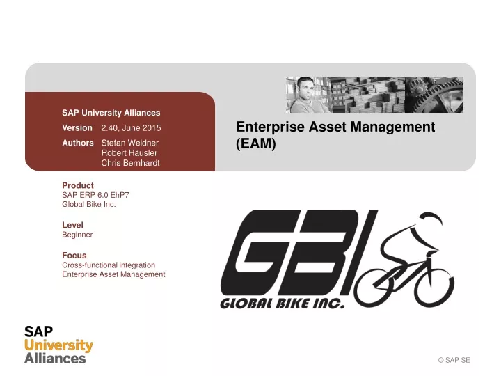 enterprise asset management eam