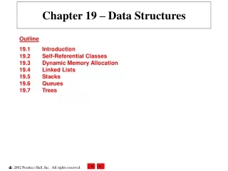 Chapter 19 – Data Structures