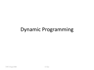 Dynamic Programming