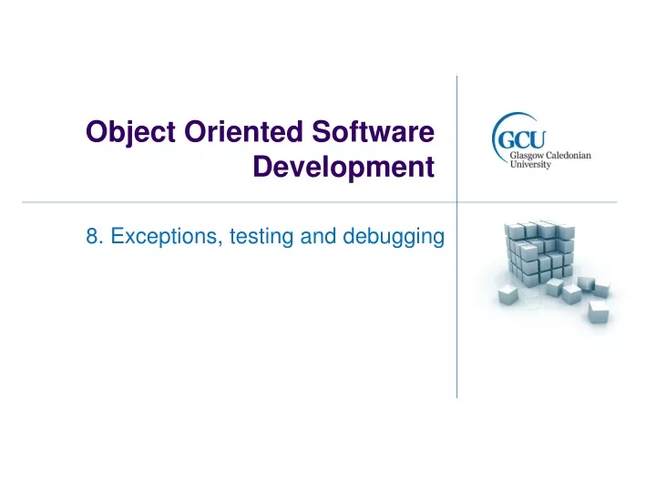 object oriented software development