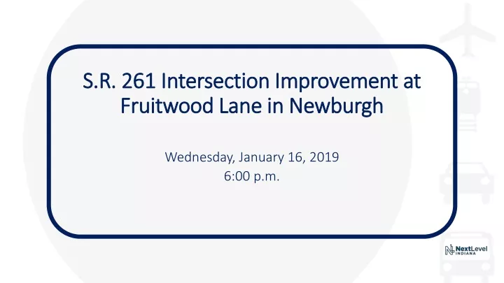 s r 261 intersection improvement at fruitwood lane in newburgh