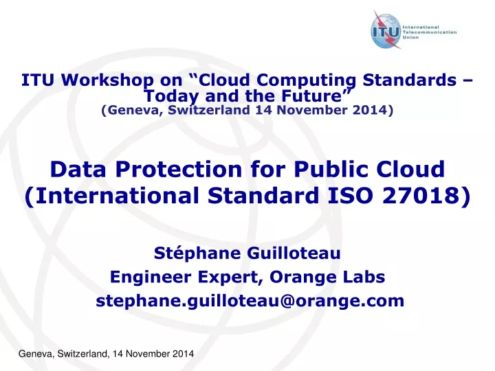 data protection for public cloud international standard iso 27018