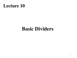 Basic Dividers
