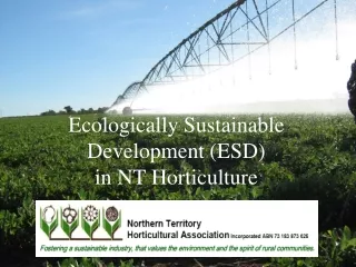 Ecologically Sustainable Development (ESD) in NT Horticulture