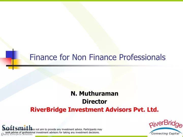finance for non finance professionals