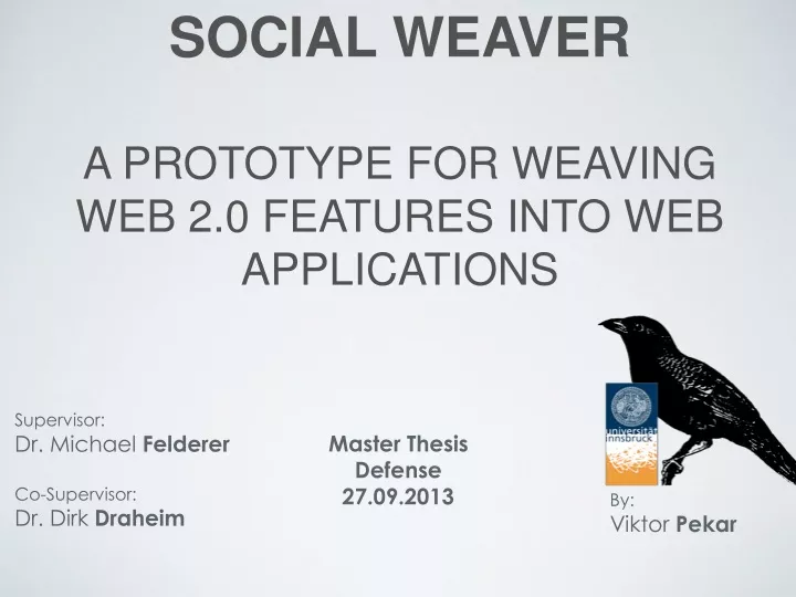 social weaver a prototype for weaving web 2 0 features into web applications