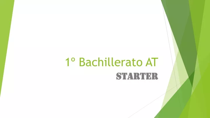 1 bachillerato at