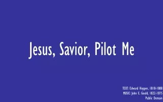 Jesus, Savior, Pilot Me