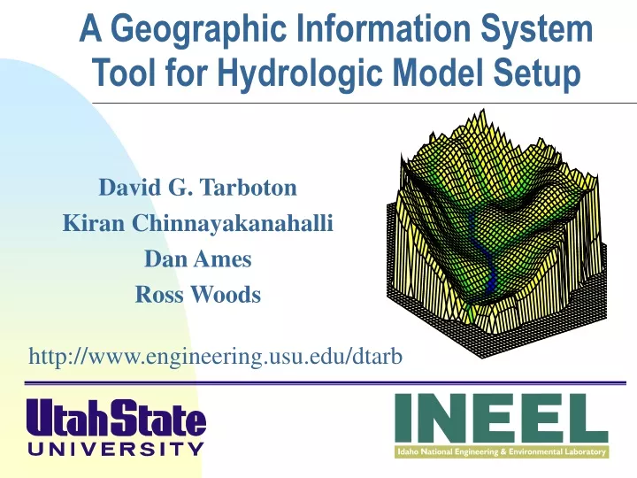 a geographic information system tool for hydrologic model setup